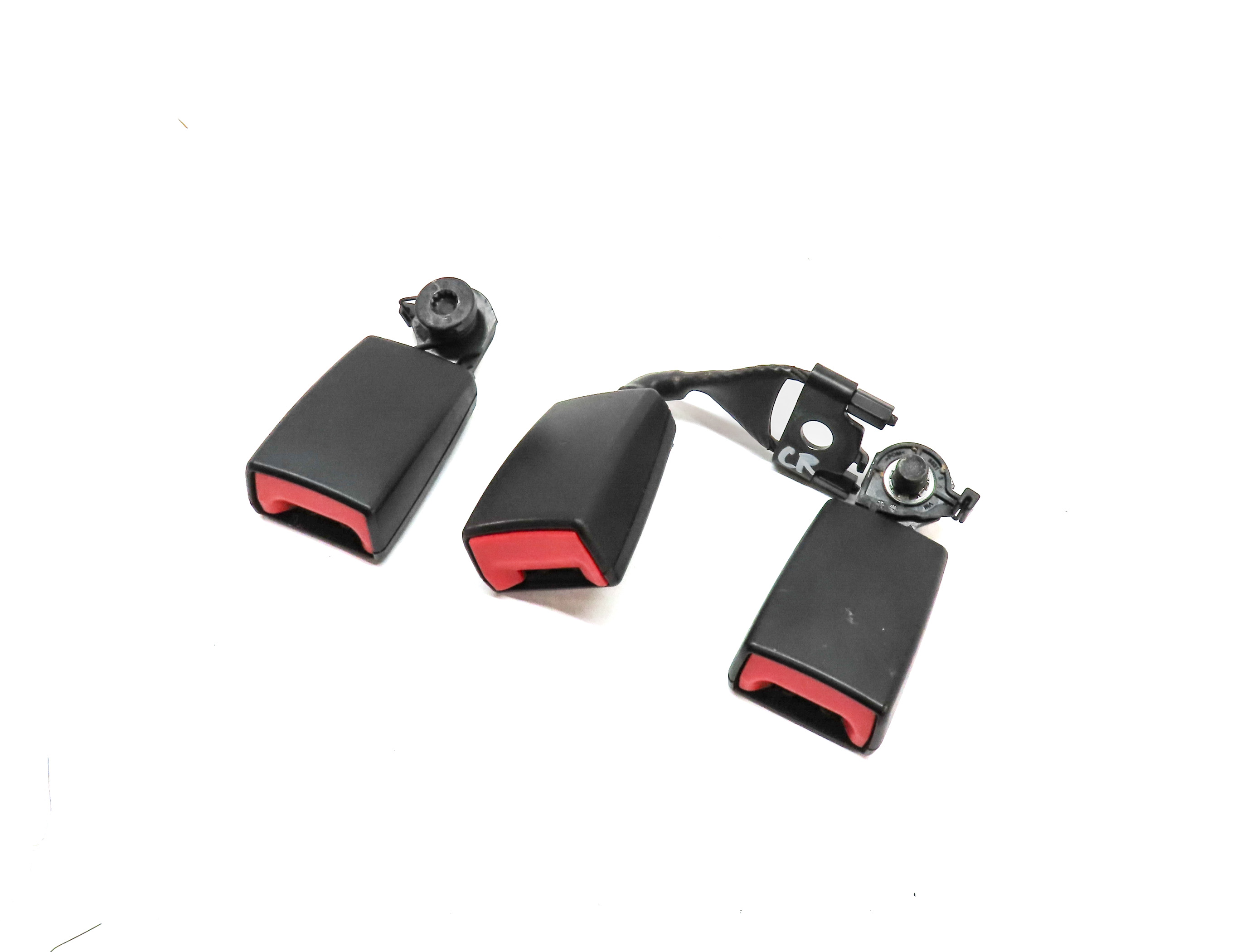 2012 PORSCHE CAYENNE (958) REAR LEFT CENTER RIGHT SEAT SEATBELT BUCKLE RECEIVER — exact item pictured